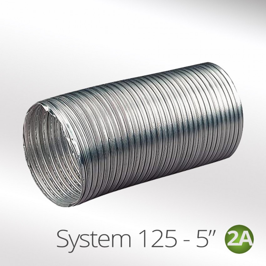 125mmAluminiumSemiRigidFlexibleDuctHose